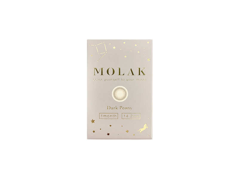 MOLAK 1 Month Dark Peony (2 lenses per box)